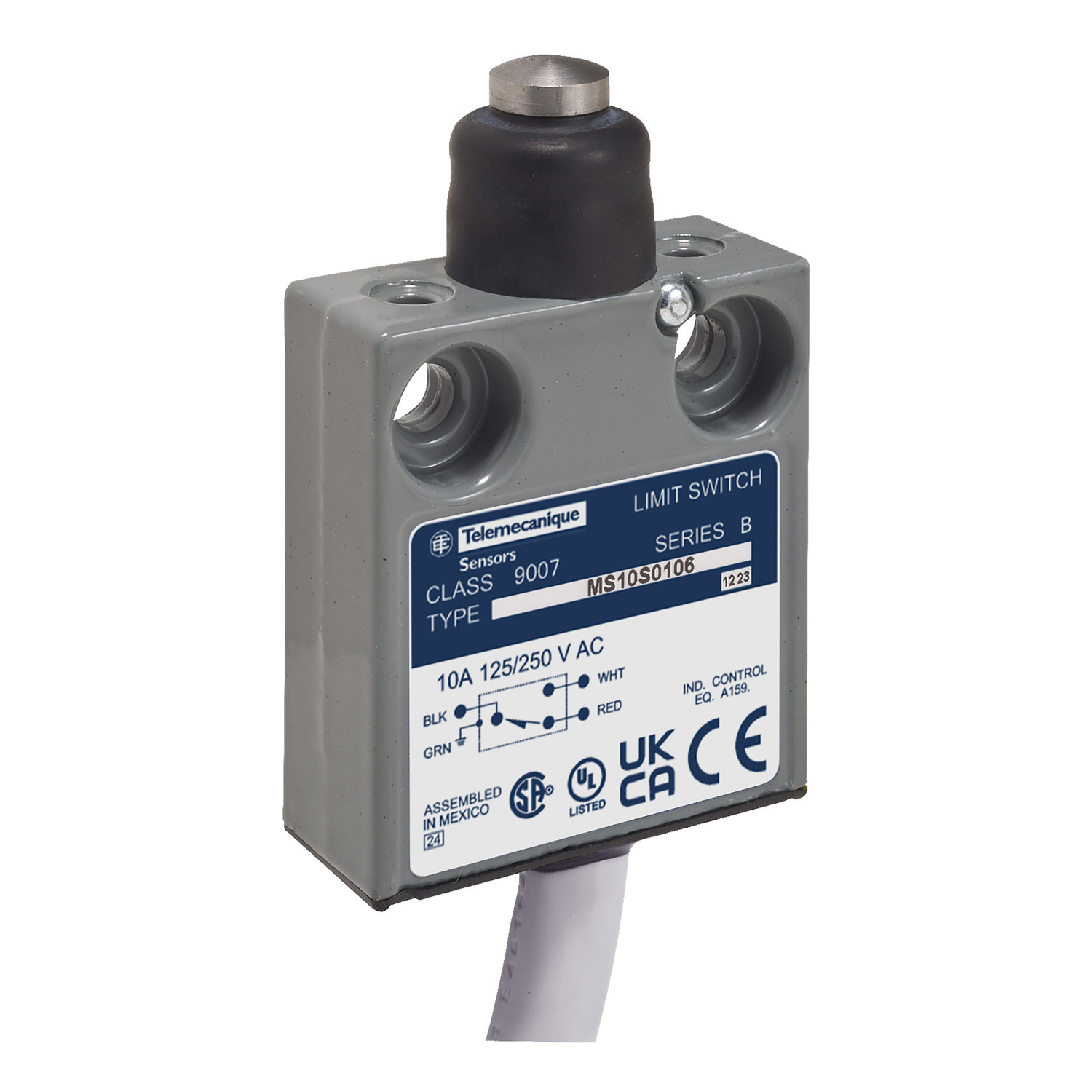 Limit switch, 9007, 240 VAC 10amp ms +options