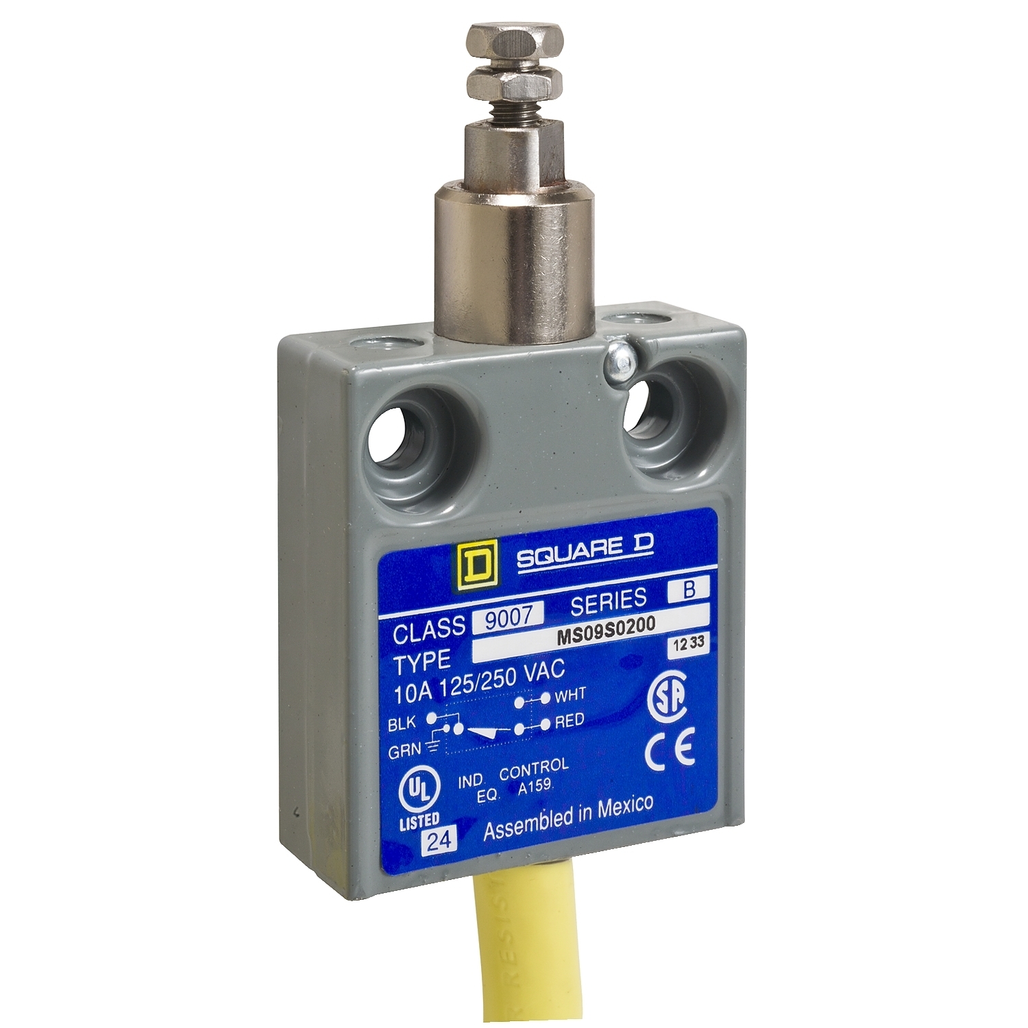 Limit switch, 9007, 240 VAC 10amp ms +options