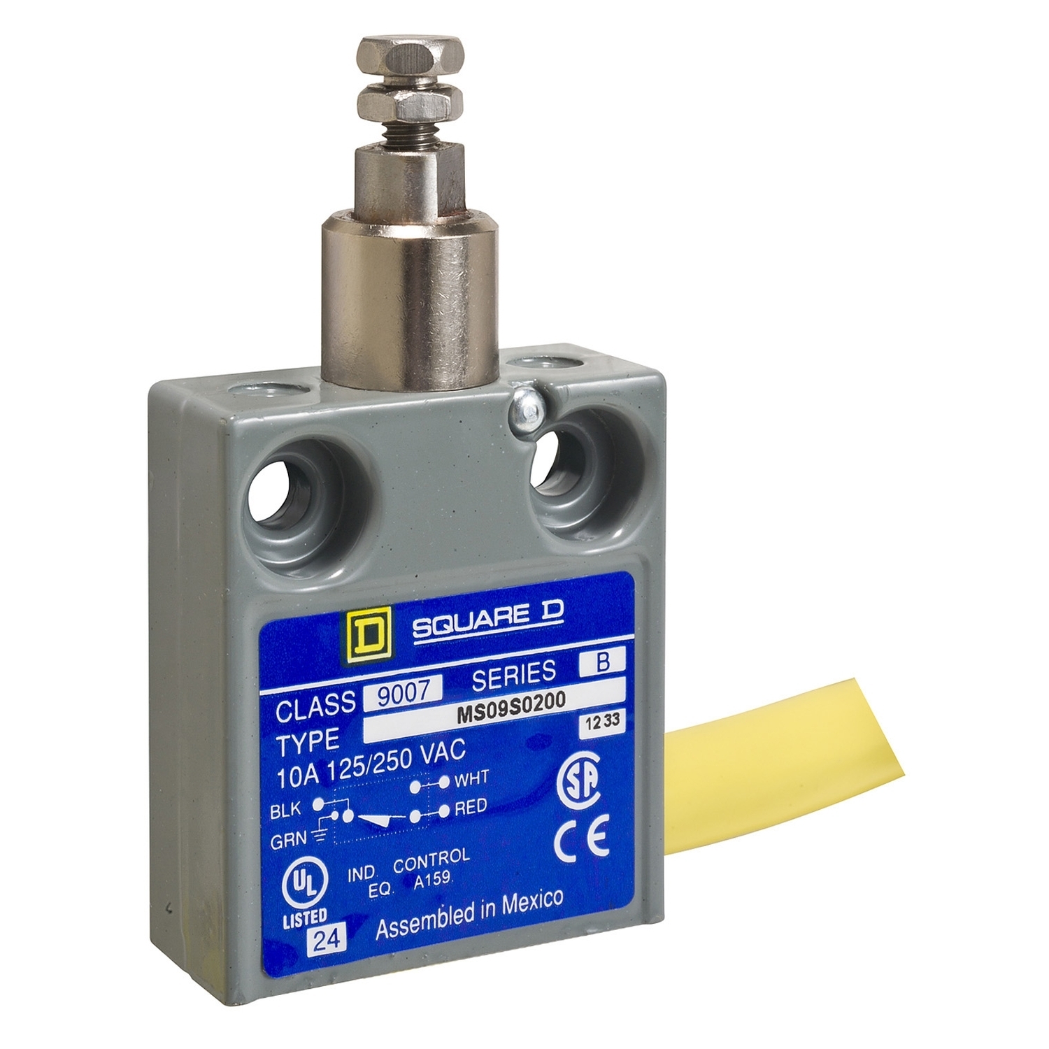 Limit switch, 9007, 240 VAC 10amp ms +options
