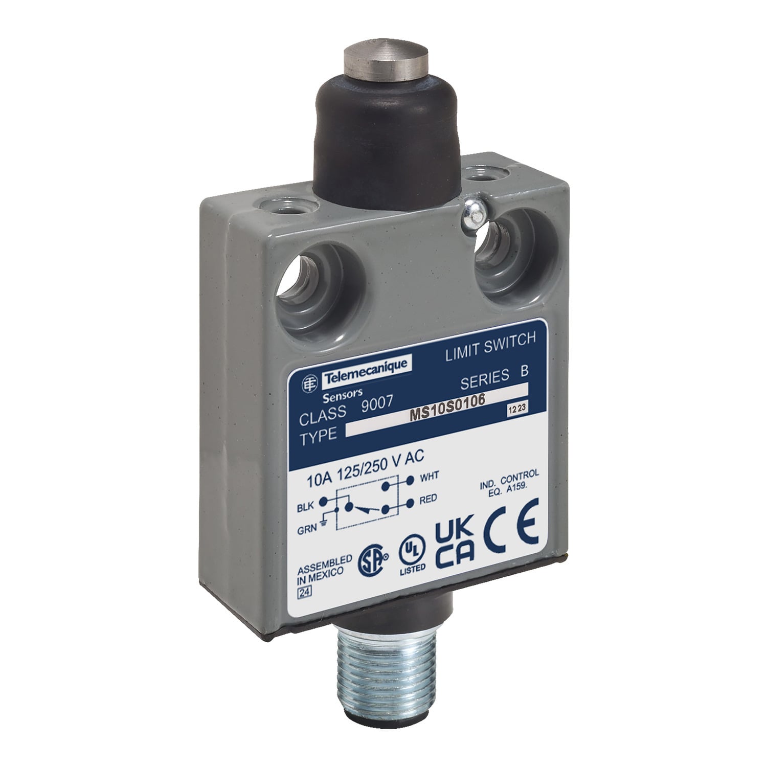 Limit switch, 9007, 240 VAC 10 A t ms