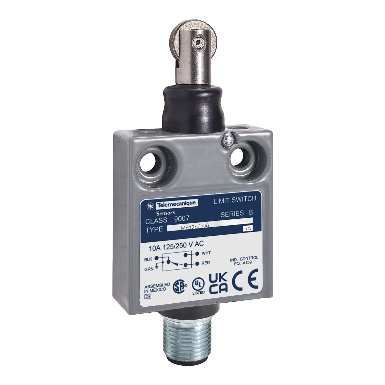 Limit switch, 9007, 240 VAC 10amp ms +options