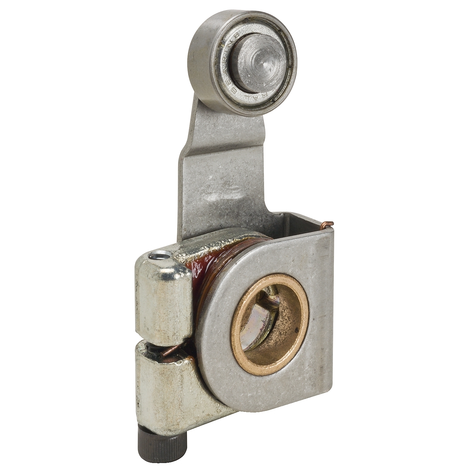 Limit switch lever, 9007, 9007C zinc, one way, ball bearing roller