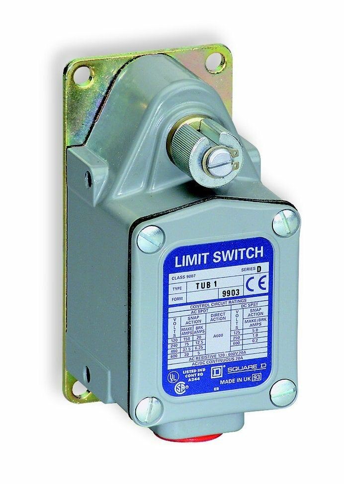 LIMIT SWITCH 600VAC 12AMP T +OPTIONS,-10...185 F,0.5 Inch NPT Conduit Entrance Screw Clamp,20A,600V,Form Z  3-Point DT-SB,IP65-IP66-IP67,Lever Arm (purchase separately) CW and CCW,Mill Limit Switch,NEMA A600/P600,NPT conduit entry 0.5 in,T,severe duty,UL Listed, CSA Certified, CE Marked