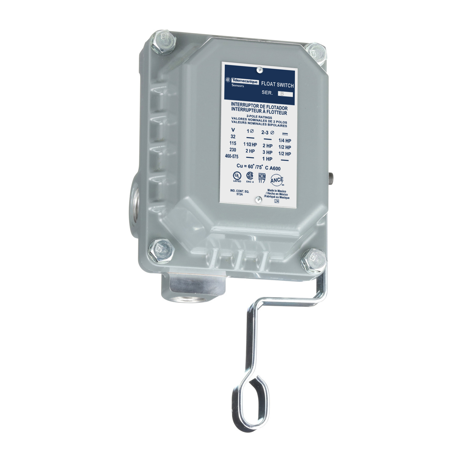 9036DW31 Type D Standard Float Switch, 575 V AC