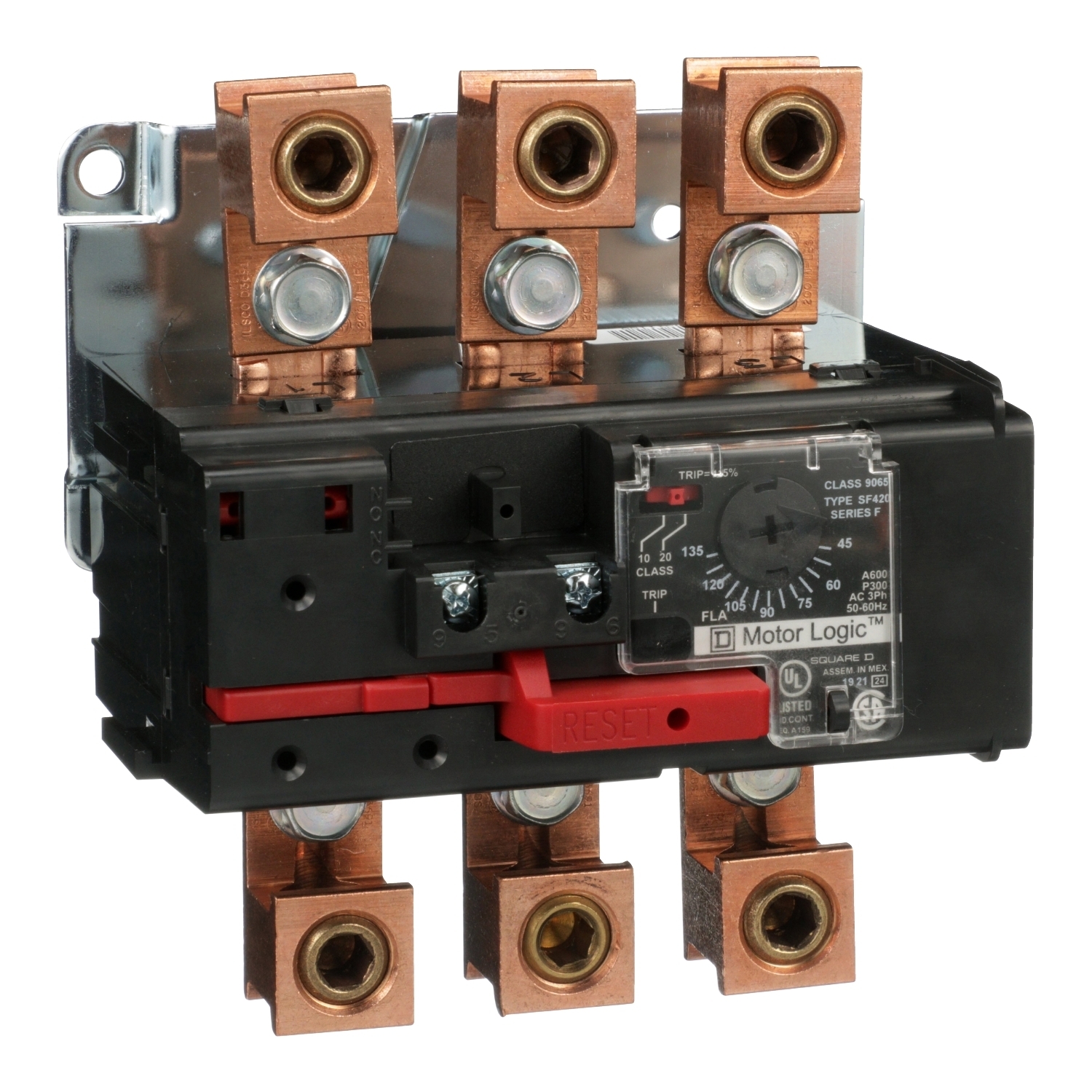 9065SF420 Solid State Thermal Overload Relay, 45/135 A, 600 V AC V Coil