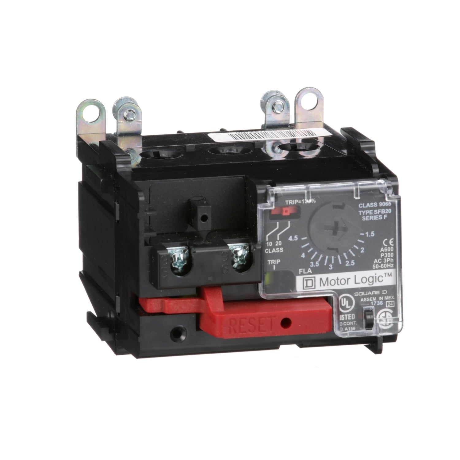 9065SFB20 Solid-State Thermal Overload Relay, 4.5 A, 1NC 1 Form B Contact