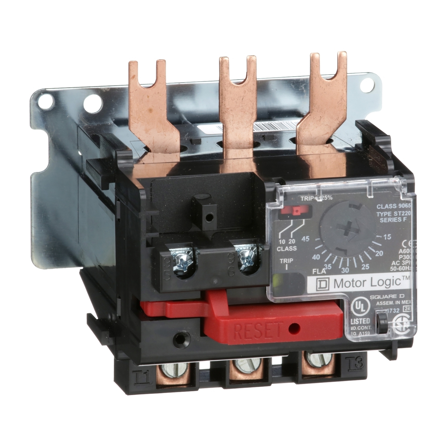 9065ST220 Class 10/20 Solid State Thermal Overload Relay, 45 A, 1NC 1 Form B Contact