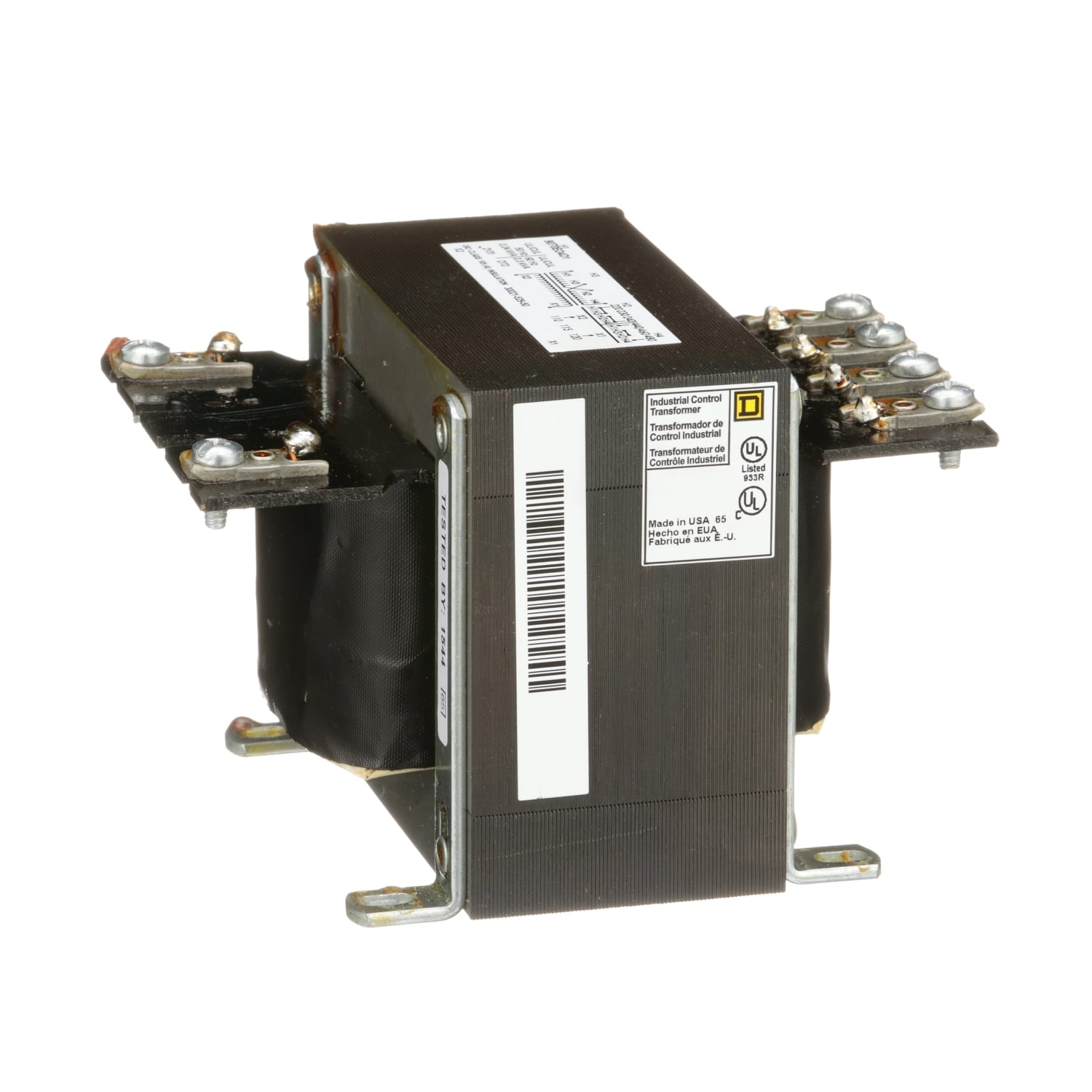 9070EO4D1 Type EO Industrial Control Transformer, 240/480 V AC Primary, 120 VAC Secondary, 240/300 VA Power Rating, 50/60 Hz, 1 Phase