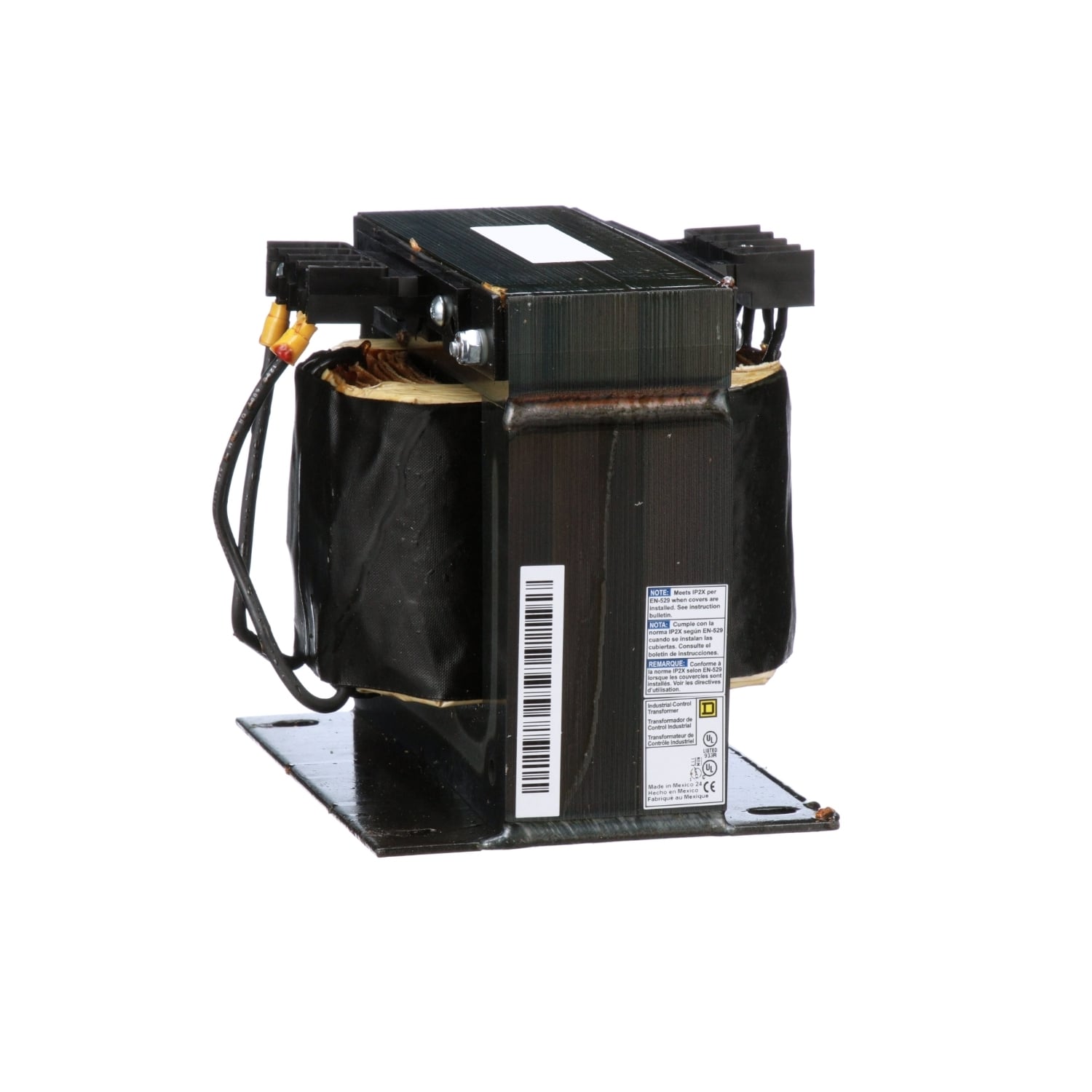 9070T1000D32 Type T Industrial Control Transformer, 230/460/575 V AC Primary, 95/115 VAC Secondary, 1000 VA Power Rating, 50/60 Hz, 1 Phase