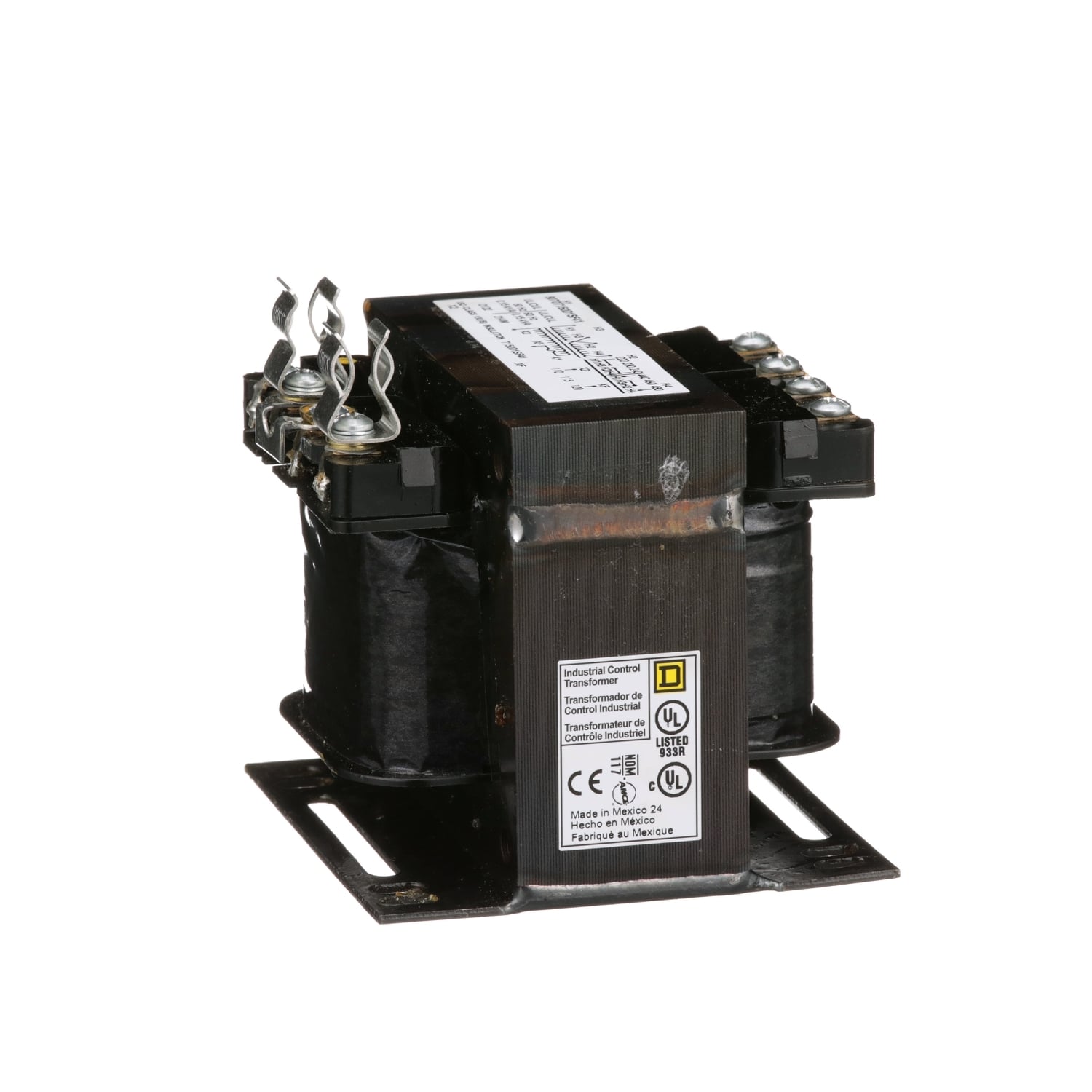 9070T150D1SF41 Type T Industrial Open Style Control Transformer, 220/480 V AC Primary, 120 VAC Secondary, 150 VA Power Rating, 50/60 Hz, 1 Phase