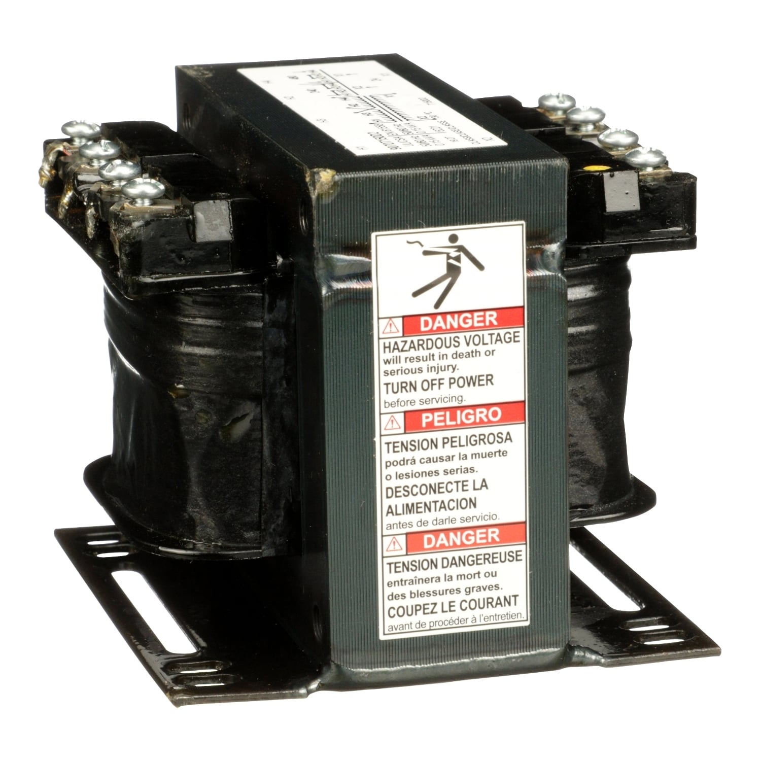 9070T150D2 Type T Open Style Industrial Control Transformer, 240/480/240/480/24 V AC Primary, 24 VDC Secondary, 150 VA Power Rating, 50/60 Hz, 1 Phase