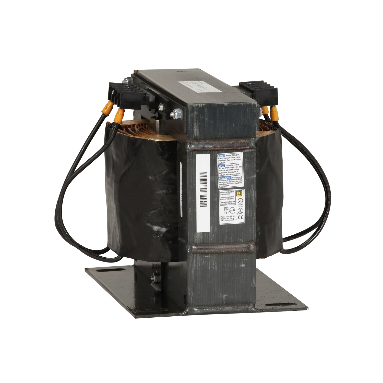 9070T3000D12 Type T Control Transformer, 480 V AC Primary, 240 VAC Secondary, 3000 VA Power Rating, 50/60 Hz, 1 Phase
