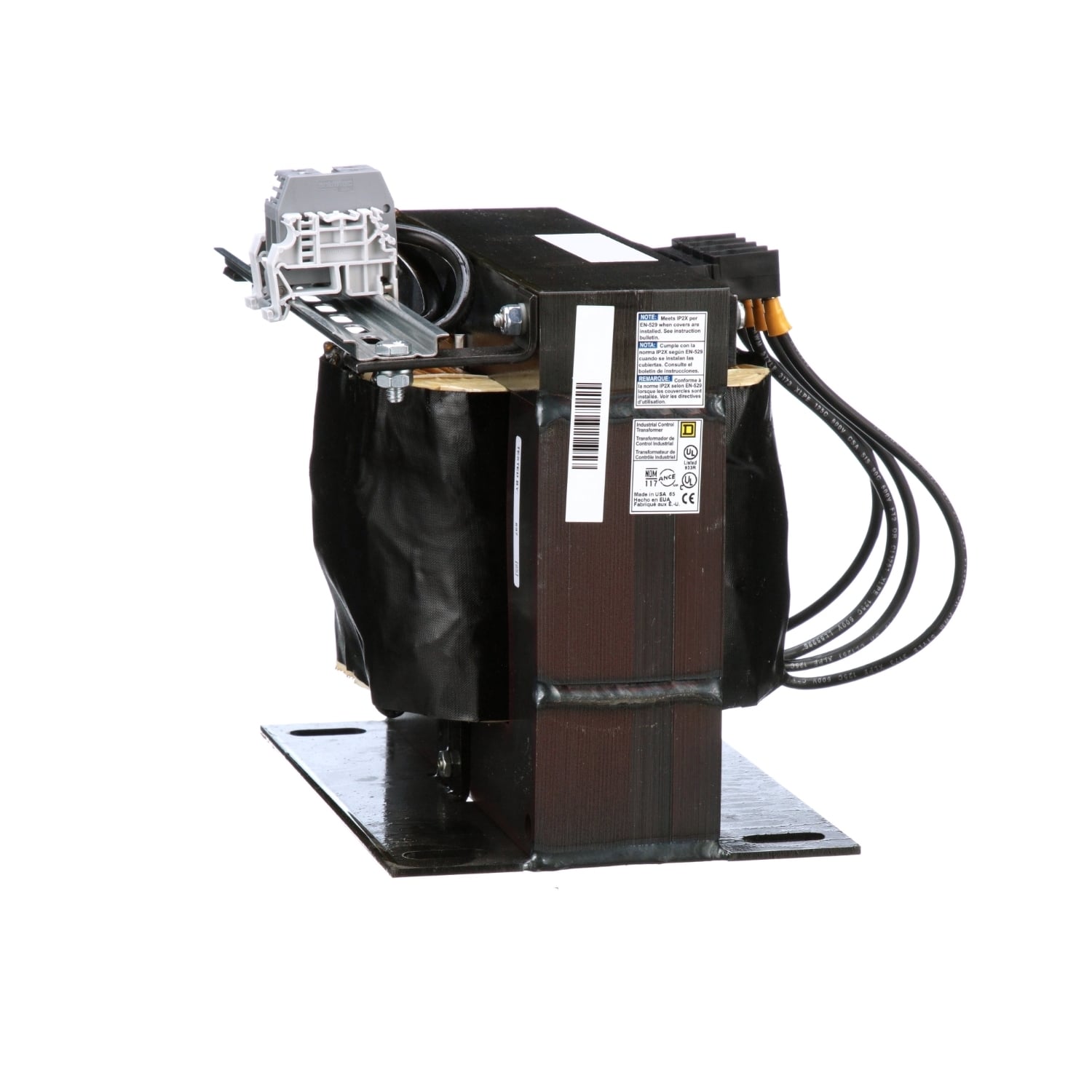 9070T3000D5 Type T Industrial Open Style Control Transformer, 550/575/600 V AC Primary, 110/115/120 VAC Secondary, 3000 VA Power Rating, 50/60 Hz, 1 Phase