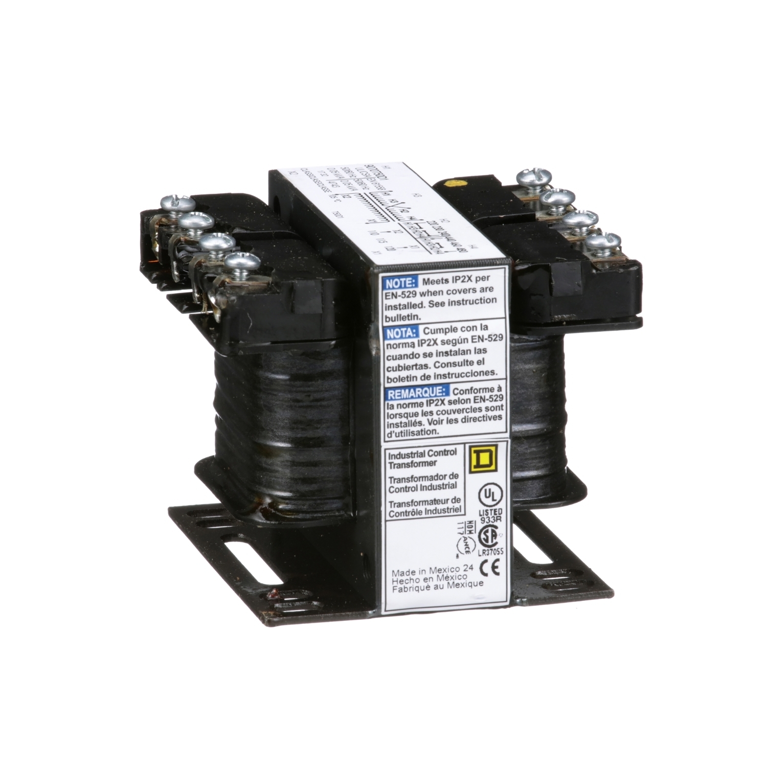 9070T50D1 9070 Control Transformer, 240/480 V AC Primary, 120 VAC Secondary, 50 VA Power Rating, 50/60 Hz, 1 Phase
