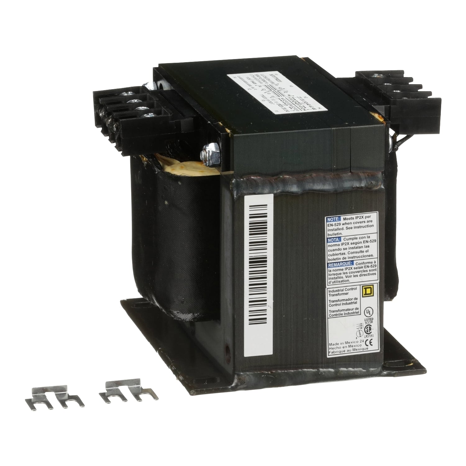 9070T750D31 Industrial Control Transformer, 220/440/110/220/230/460/115/230/240/480/120/240/220/440/240/480/230/460 V AC Primary, 115/230/110/220/120/240 VAC Secondary, 750 VA Power Rating, 50/60 Hz, 1 Phase
