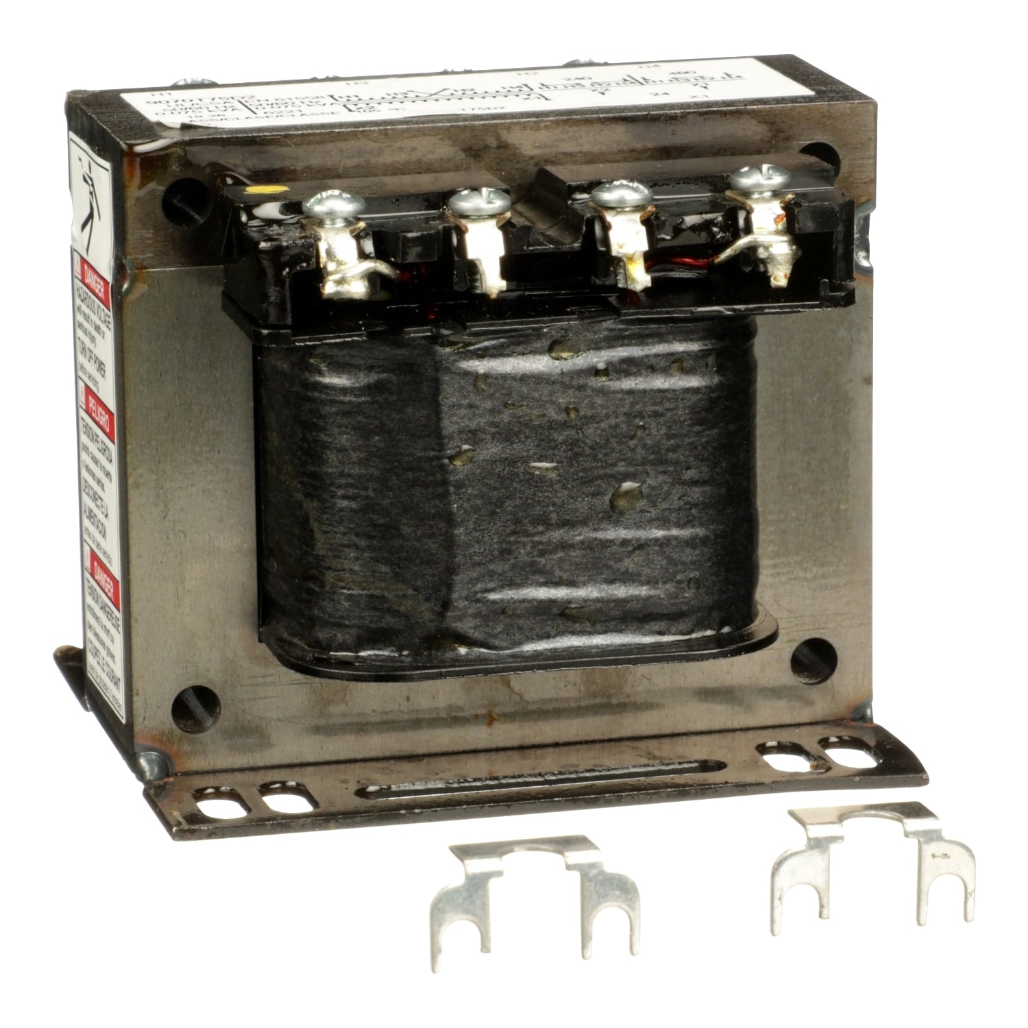9070T75D2 Type T Open Style Industrial Control Transformer, 240/480 V AC Primary, 24 VDC Secondary, 75 VA Power Rating, 50/60 Hz, 1 Phase