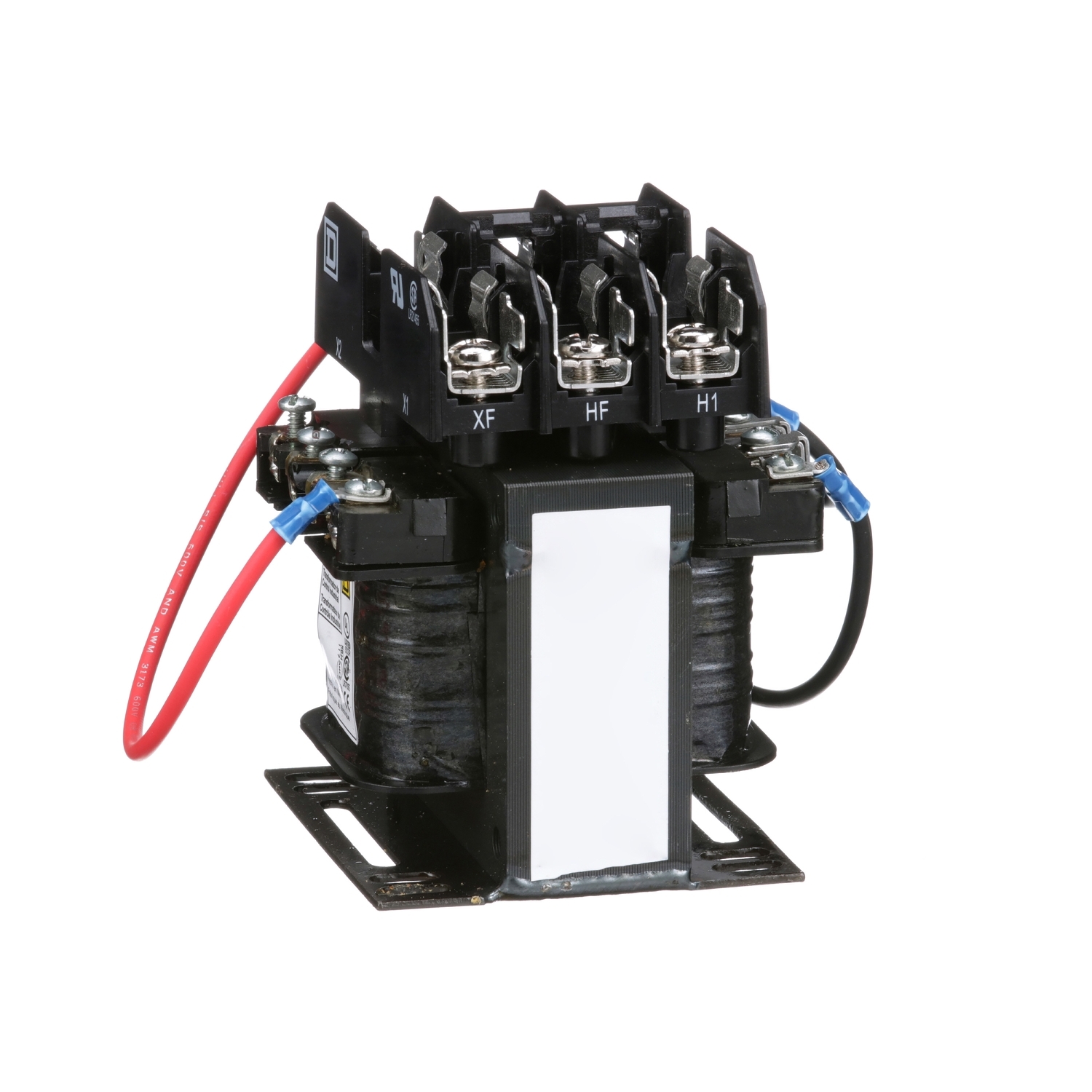 9070TF75D20 Type TF Industrial Control Transformer, 208/230/460 V Primary, 115 V Secondary, 75 VA Power Rating, 1 Phase