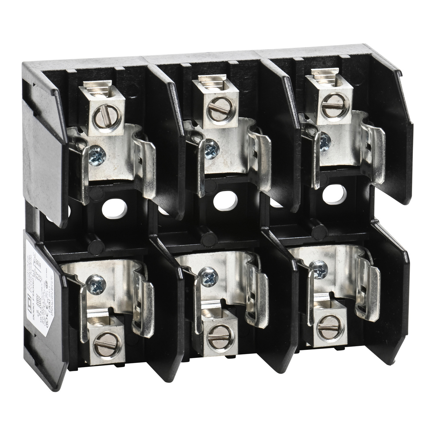 9080FB3621J Type FB Fuse Holder, 600 V AC, 60 A, Class: J, 14 to 2 AWG Wire, 3 Poles