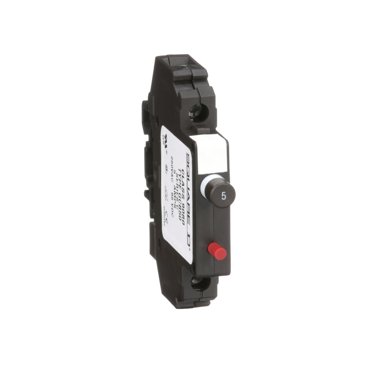 9080GCB50 Overcurrent Circuit Protector, 250 V AC/65 V DC, 5 A