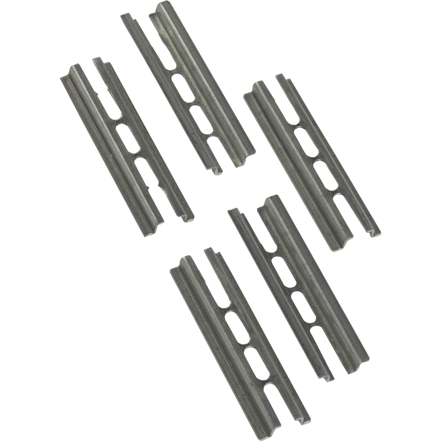 9080GH103 Standard Terminal Block Mounting Track, 3 in L x 0.81 in W x 0.22 in H, Galvanized Steel