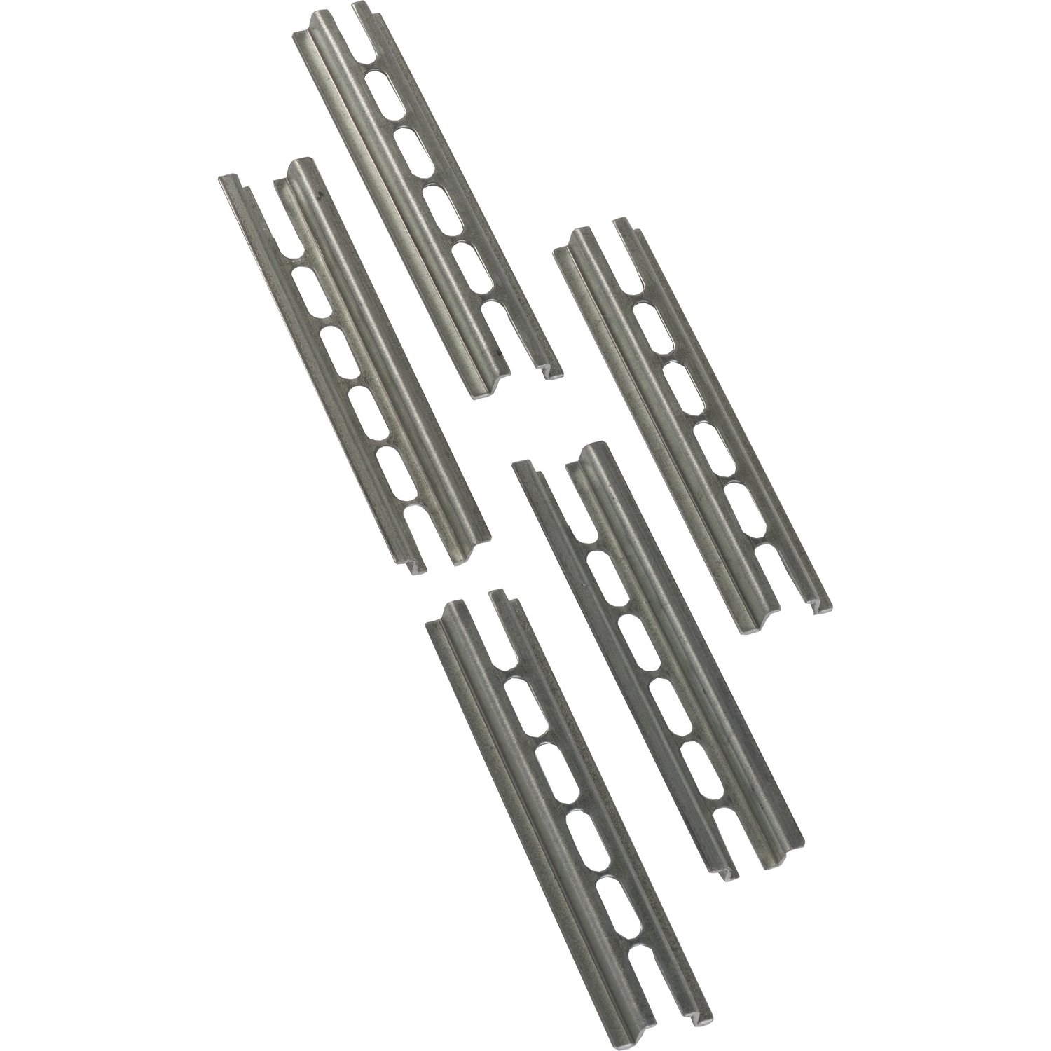 9080GH104 Standard Surface/Panel Mount Terminal Block Mounting Track, 4 in L x 0.81 in W x 0.22 in H, Galvanized Steel
