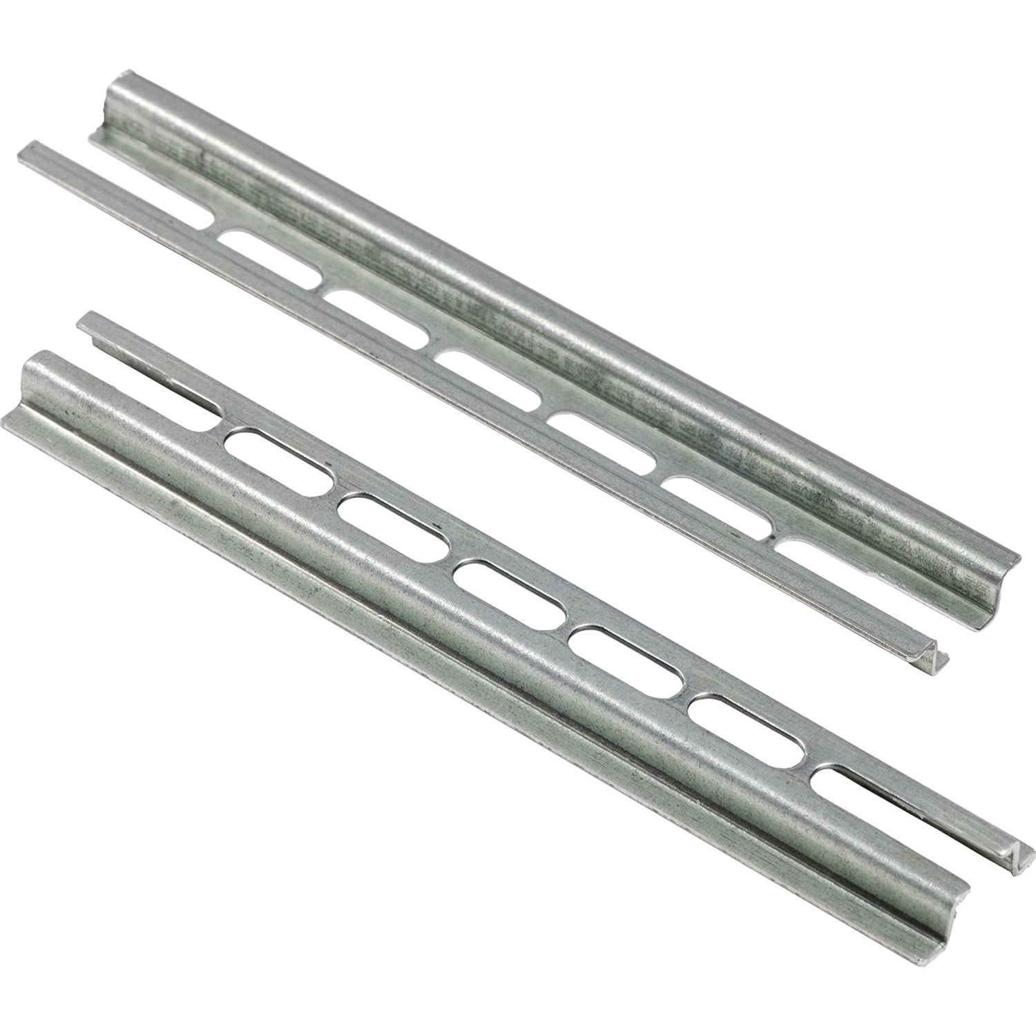 9080GH112 Linergy Standard Surface/Panel Terminal Block Mounting Track, 12 in L x 0.81 in W x 0.22 in H, Galvanized Sheet Steel