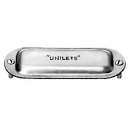 K75-A Unilets Blank Conduit Body Cover, 3/4 in Hub, For Use With Form 85 UNILETS Conduit Outlet Body, Stamped Aluminum, Natural