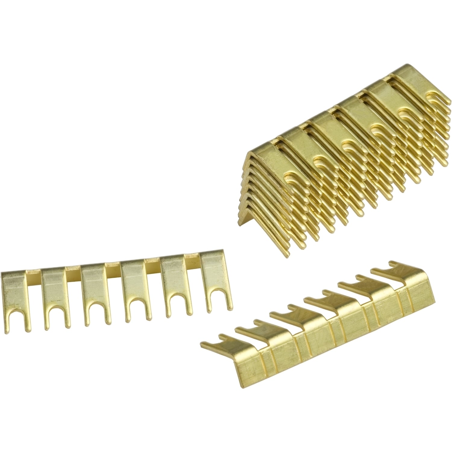 9080GH79 Linergy Terminal Block Jumper, 6 Poles, Copper, 0.63 in W x 2.12 in D x 0.34 in H