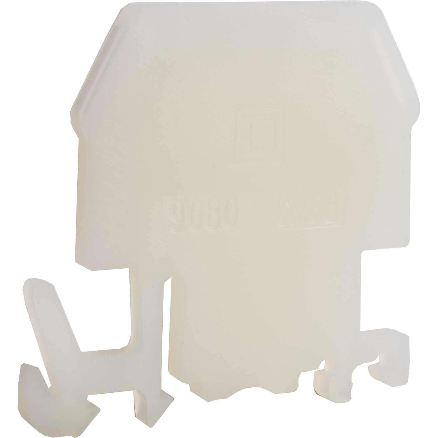 9080GM6B Terminal Block End Barrier, 600 V AC, 60 A, Natural