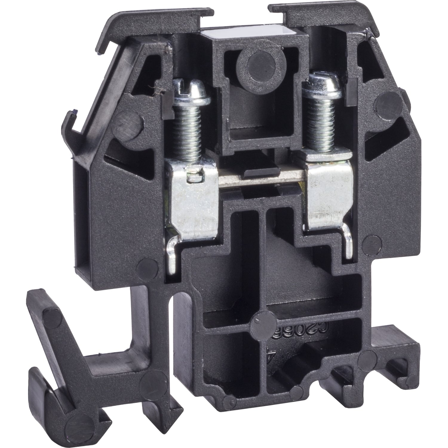 9080GMB6 Linergy Type G GM6B Terminal Block, 600 V AC/DC, 30 A, 22 to 10 AWG Copper Wire, DIN Rail Mount