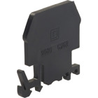 Terminal block, Linergy, end barrier, black color, for 9080GM6 or 9080GR6 terminal block