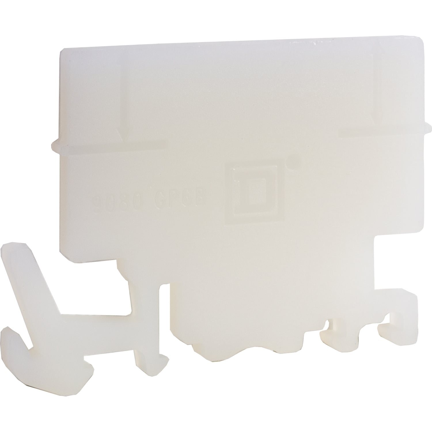 9080GP6B Linergy Terminal Block End Barrier, 600 V AC, 40 A, 18 to 12 AWG Wire, Natural