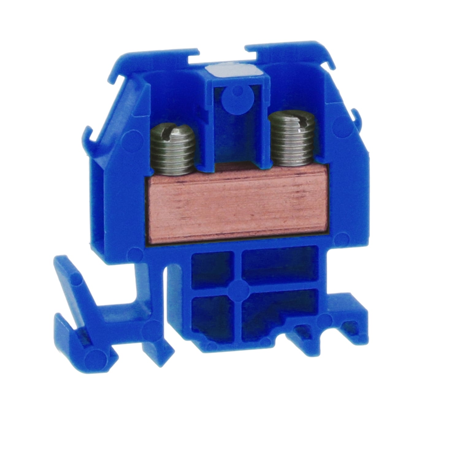 9080GRL6 9080G/GM6B Fingersafe Standard Terminal Block, 600 V AC/DC, 60 A, 22 to 8 AWG Cu Wire, DIN Rail Mounting