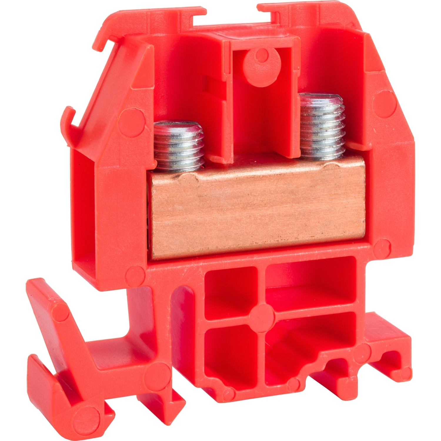9080GRS6 Type G Fingersafe Terminal Block, 600 V AC/DC, 60 A, 22 to 8 AWG Cu Wire, DIN Rail Mount