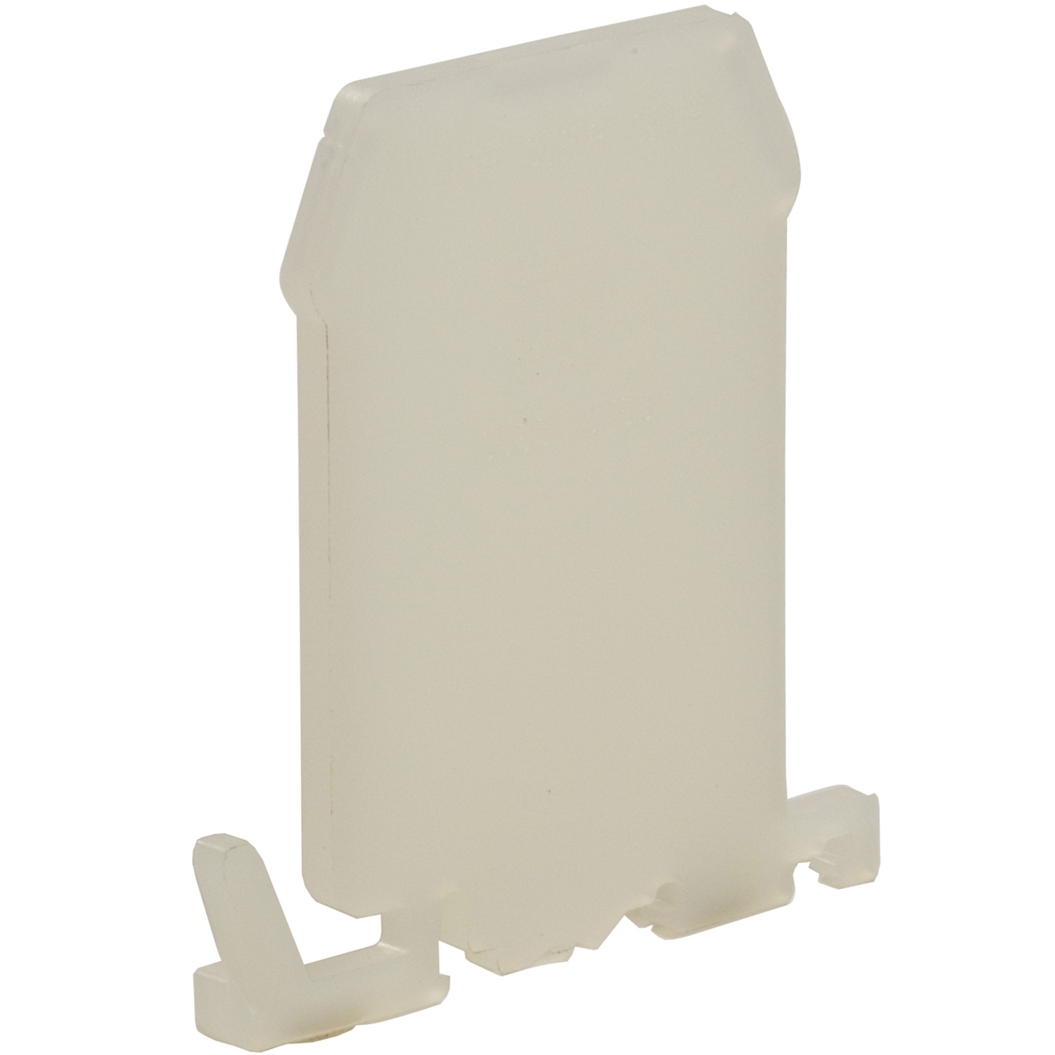 9080GT6B End Barrier, For Use With Class 9080GT6 Terminal Block, 35 mm DIN Rail/9080GH Track Mounting, Nylon, Natural