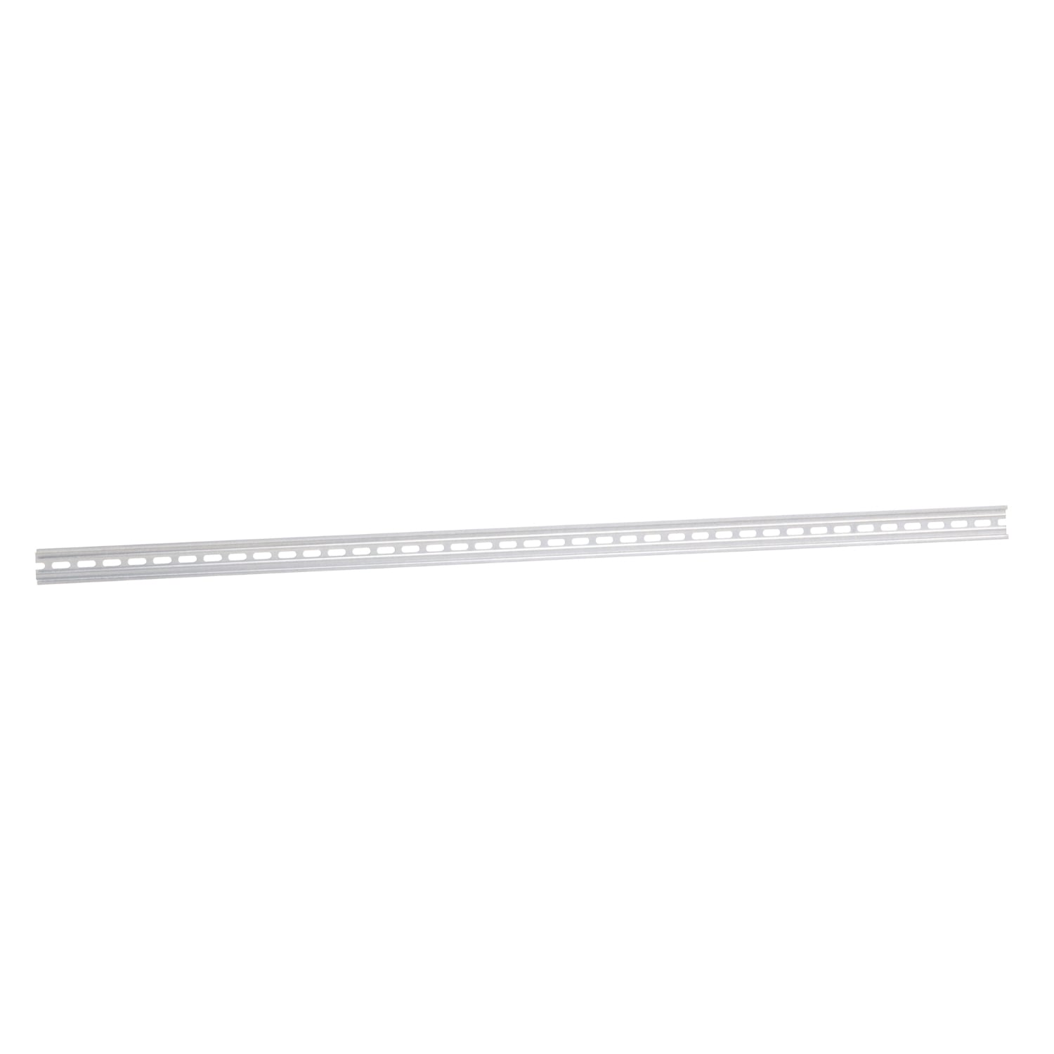 9080MH312 DIN Rail Terminal Block Mounting Track, 12 in L x 1.38 in W x 0.3 in H, Galvanized Steel