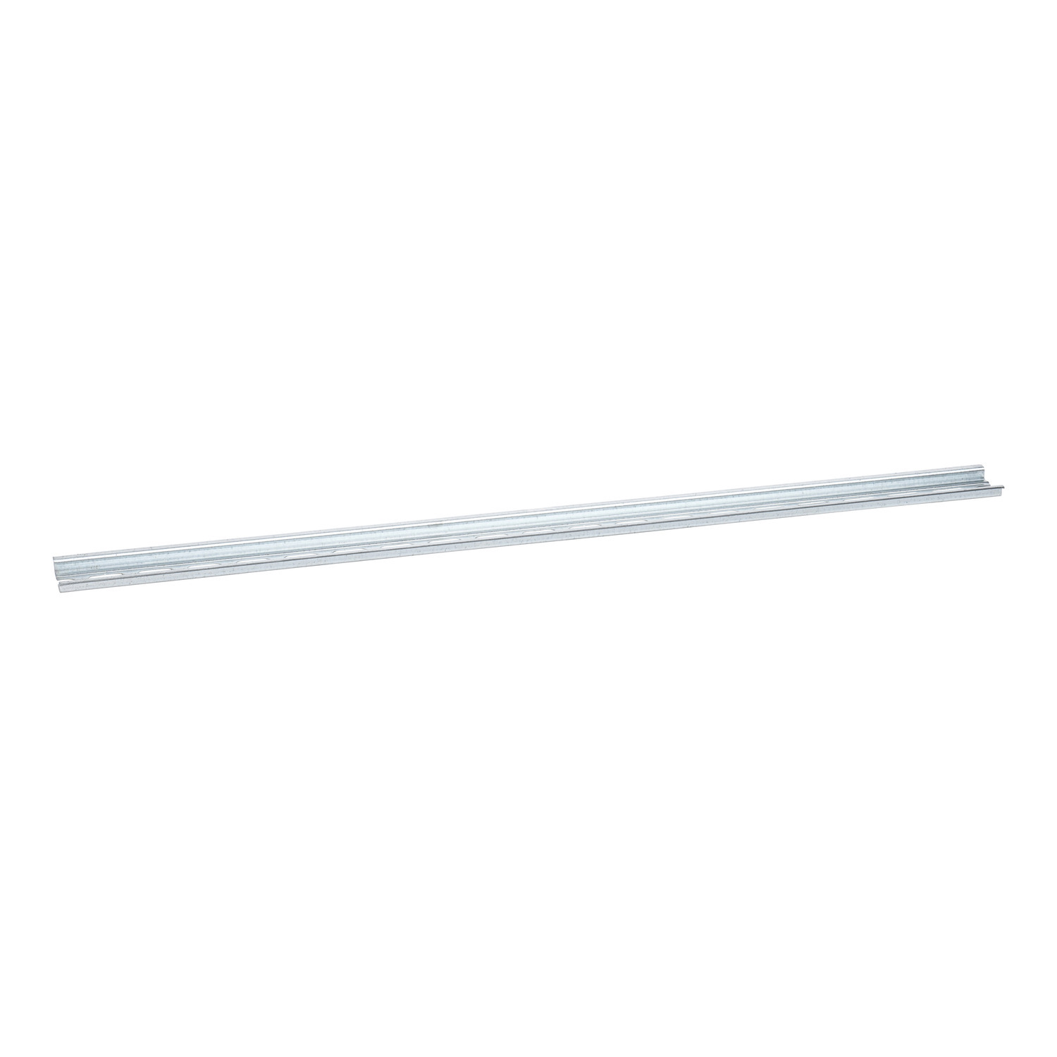 9080MH320 Linergy DIN Rail Terminal Block Mounting Track With Slotted Mounting Holes, 19.68 in L x 1.38 in W x 0.3 in H, Galvanized Steel