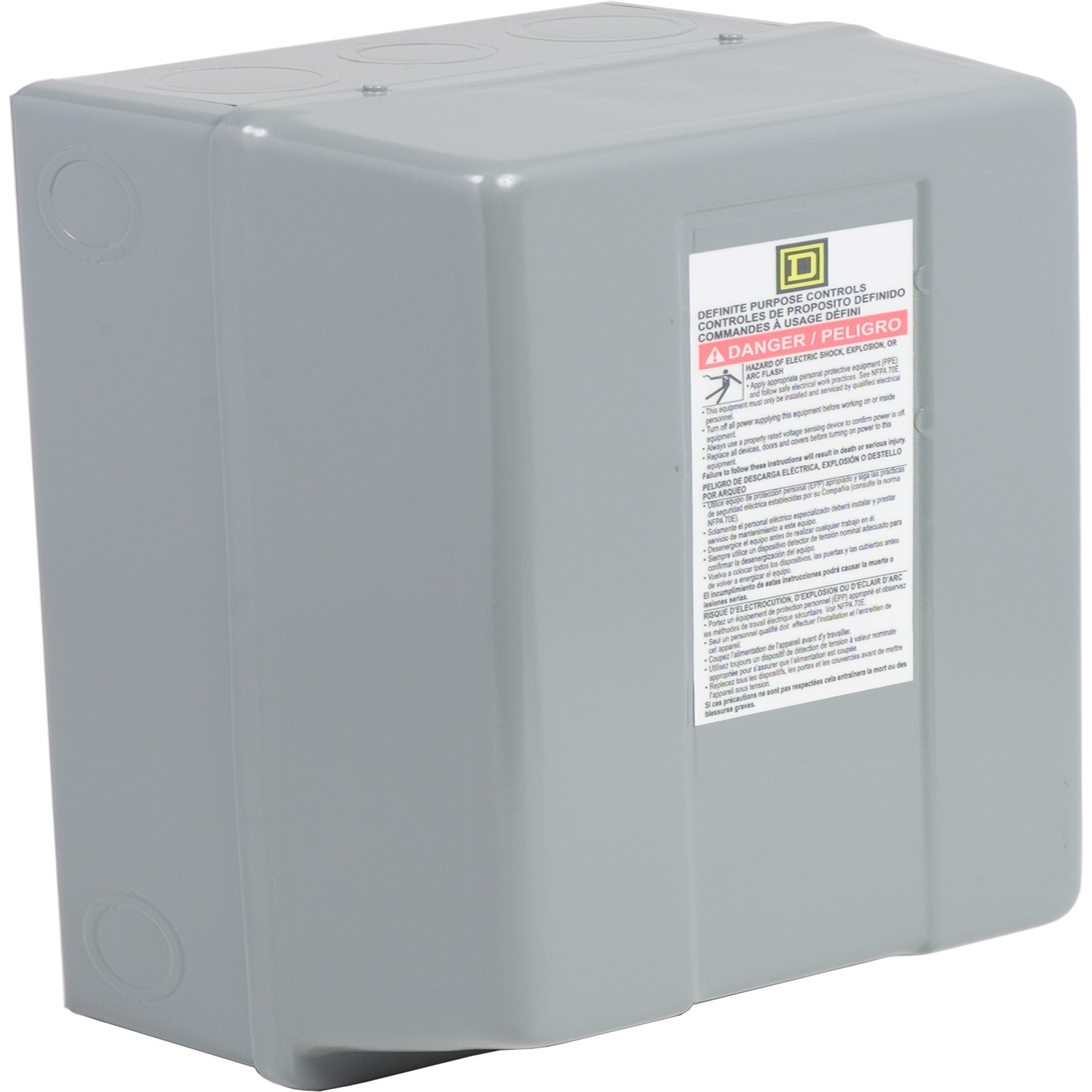 9991DPG3 Contactor Enclosure, 1 NEMA Rating, 12.68 in H x 7.8 in W x 6.3 in D