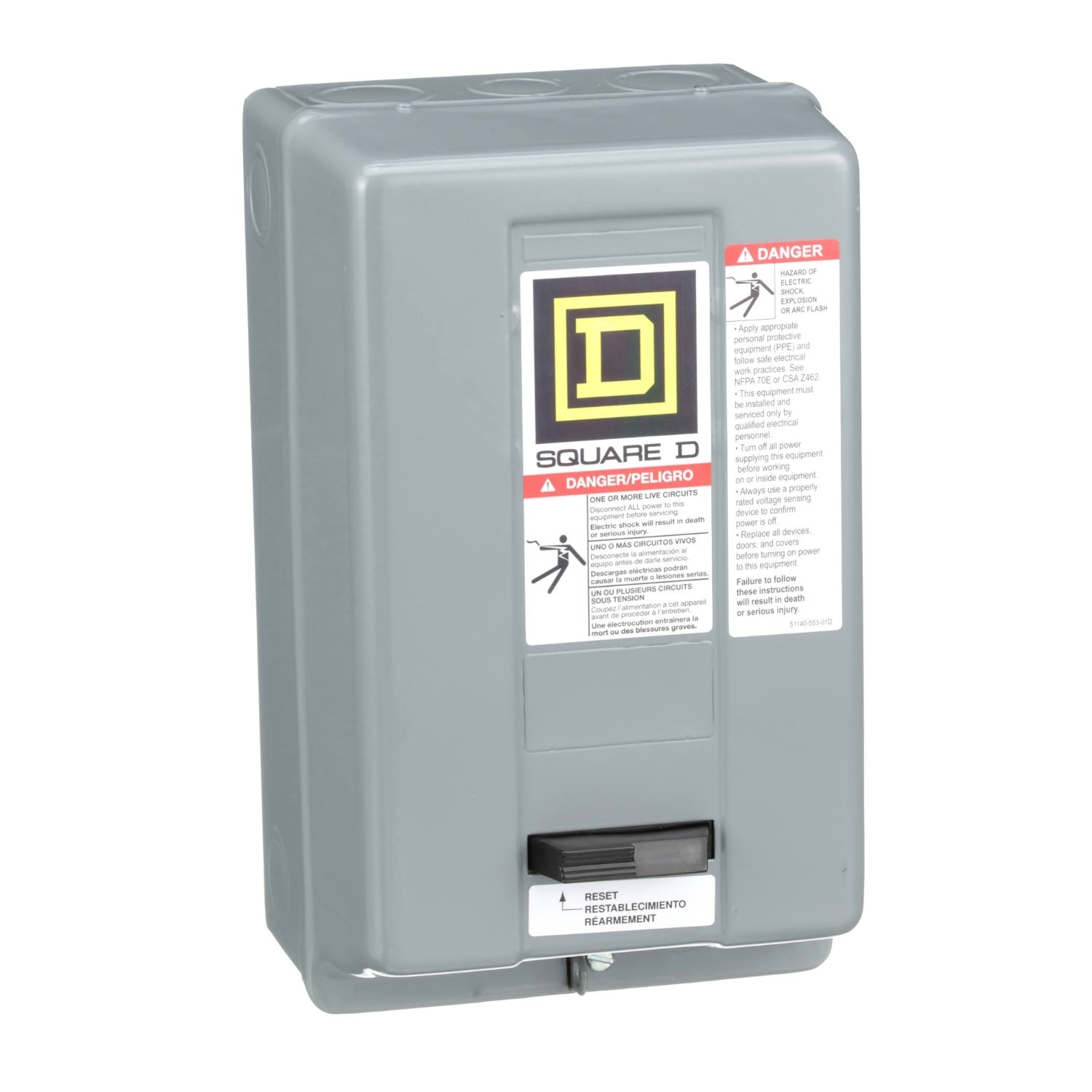 9991SCG8 Starter Enclosure, For Use With Class 8536 Type SAO, SBO and SCO Magnetic Starter