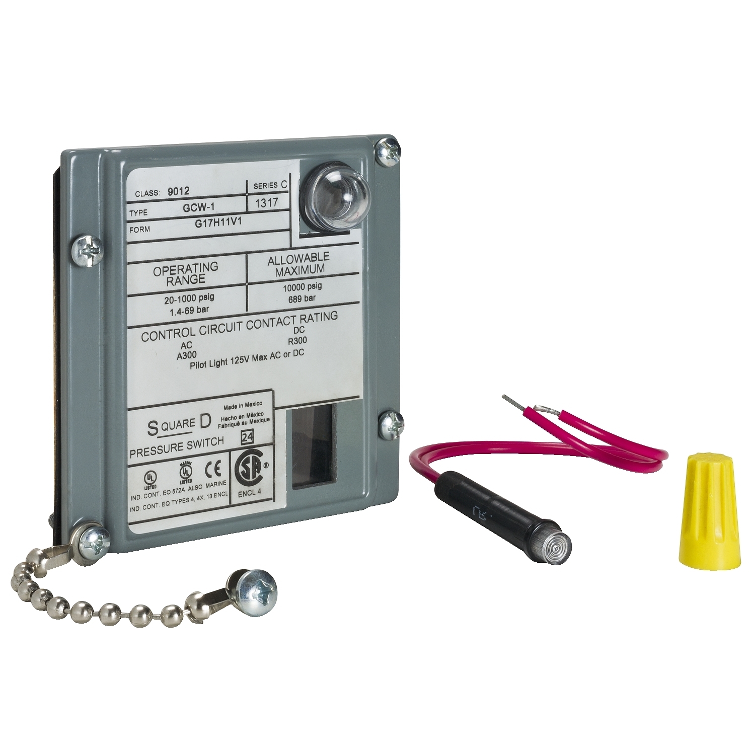 Pilot light kit, 9998, Switch mechanism, Actuator assembly, Piston Replacement contact Convoluted diaphragm Gasket pressure and float spare part