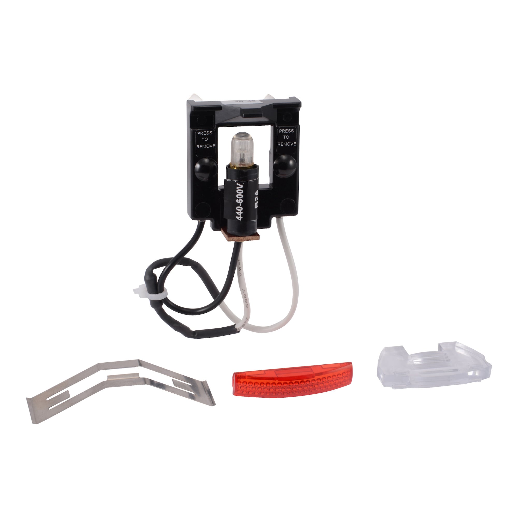 9999MP3 Pilot Light Kit With 208 to 240 VAC Red Indicator, For Use With Field Modification of Class 2510 Type M/T Starter, Red