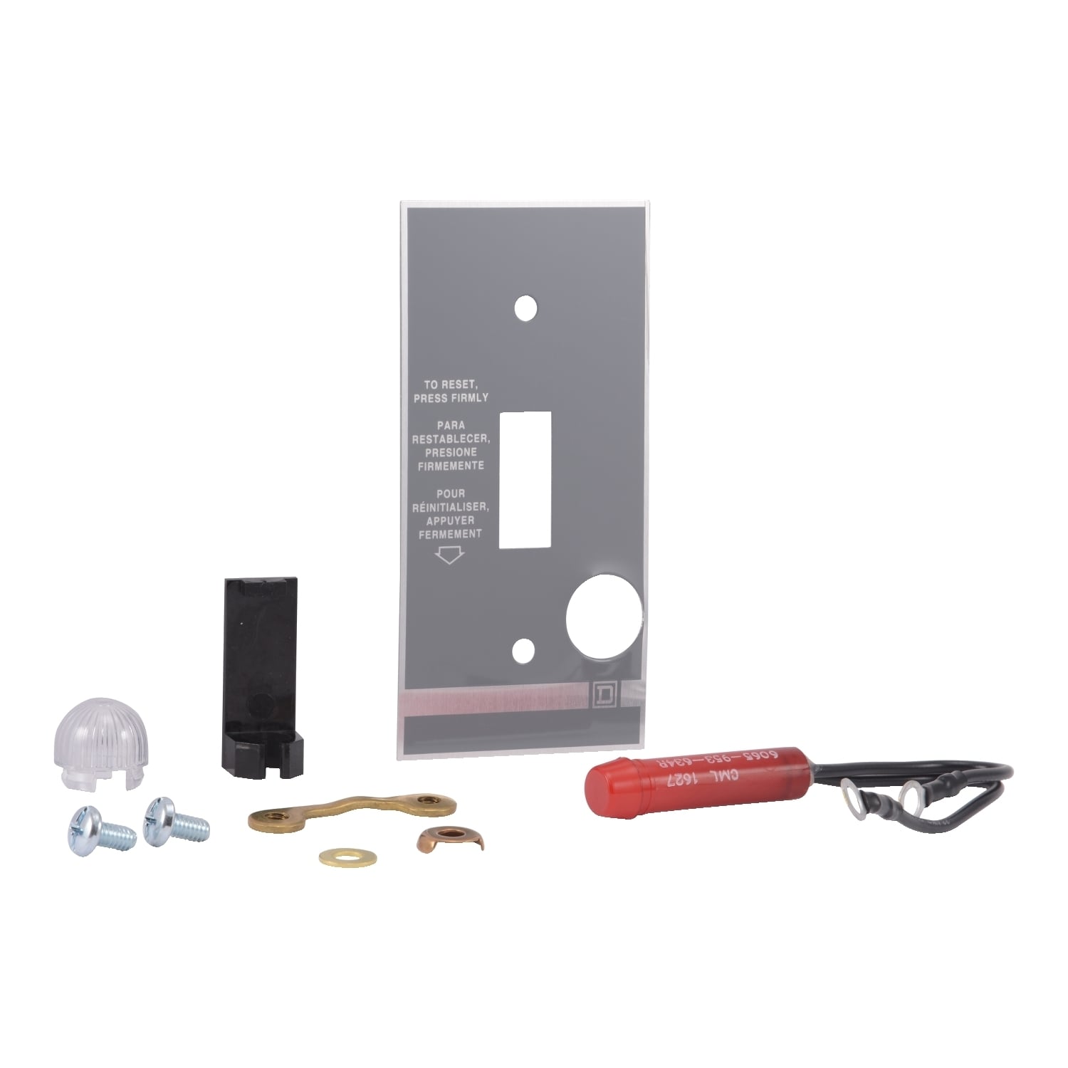 9999PL12 Pilot Light Kit, For Use With Field Modification of Class 2510 Type KF/KG/KW Starters/Switches, Red