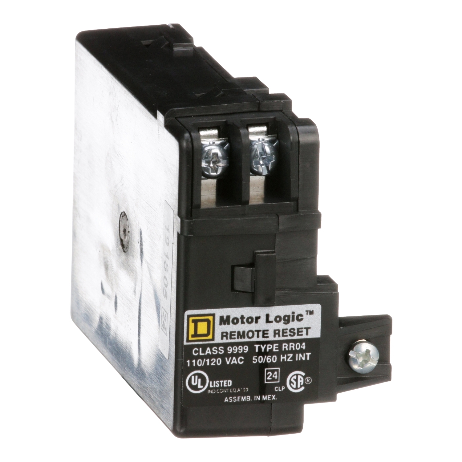 9999RR04 Motor Logic 3-Pole Electrical Overload Relay Reset Module, 120 V AC, For Use With Motor Logic 8536/9065 Series SE/SF/SS/SR/SF/ST Solid State NEMA Overload Relay