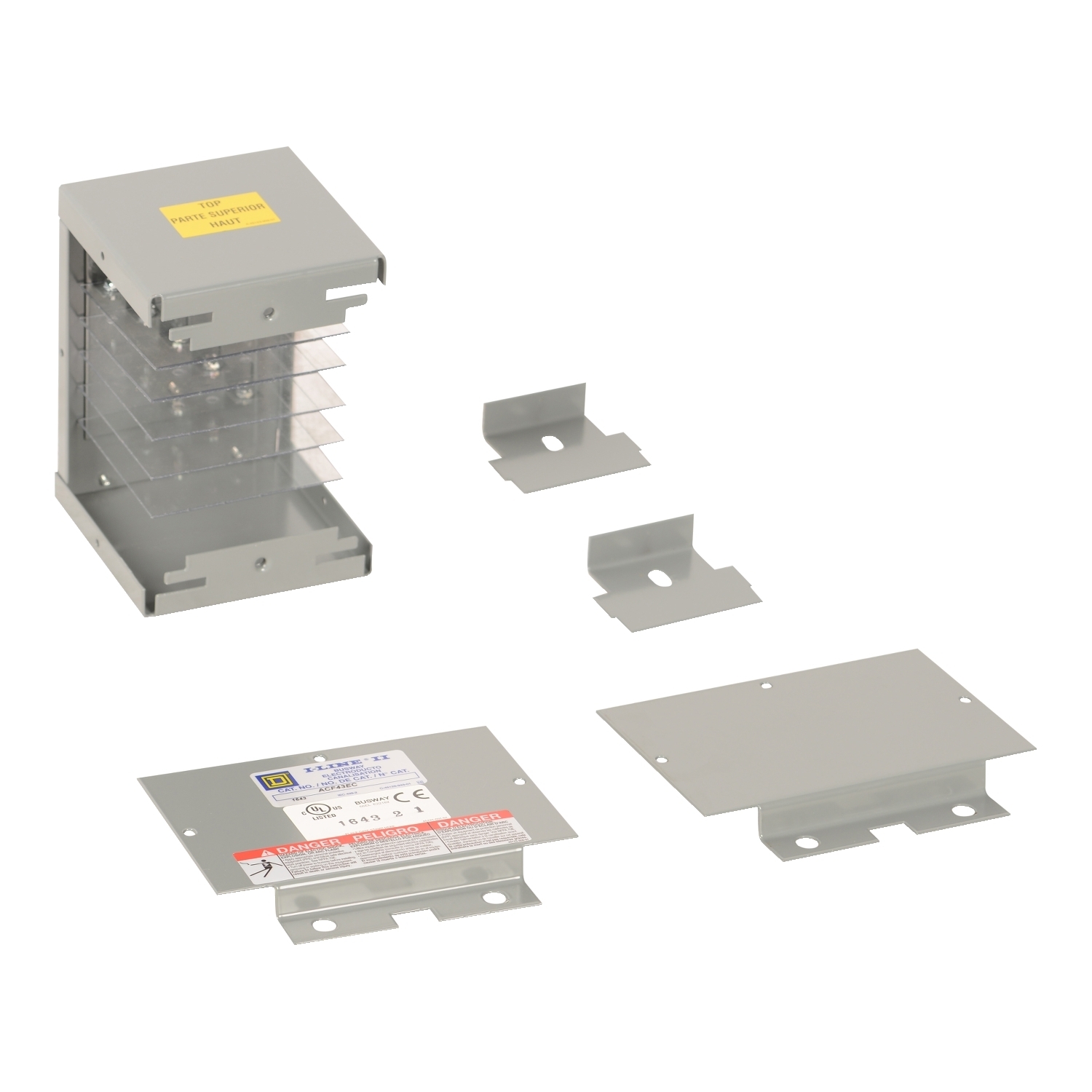ACF53EC I-Line Busway End Closure, 1000/1200 A, For Use With 600 V AC/DC Busway