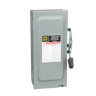 Safety switch, general duty, fusible, 60A, 3 poles, 15 hp, 240 VAC, NEMA 1, neutral factory installed