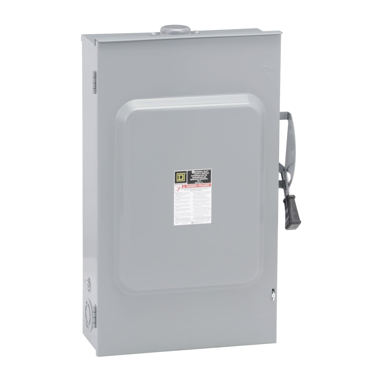D324NRB F1 Fusible General Duty Iceproof Rainproof Safety Switch, 240 V AC, 200 A, 15 hp/60 hp, 3PST Contact, 3 Poles