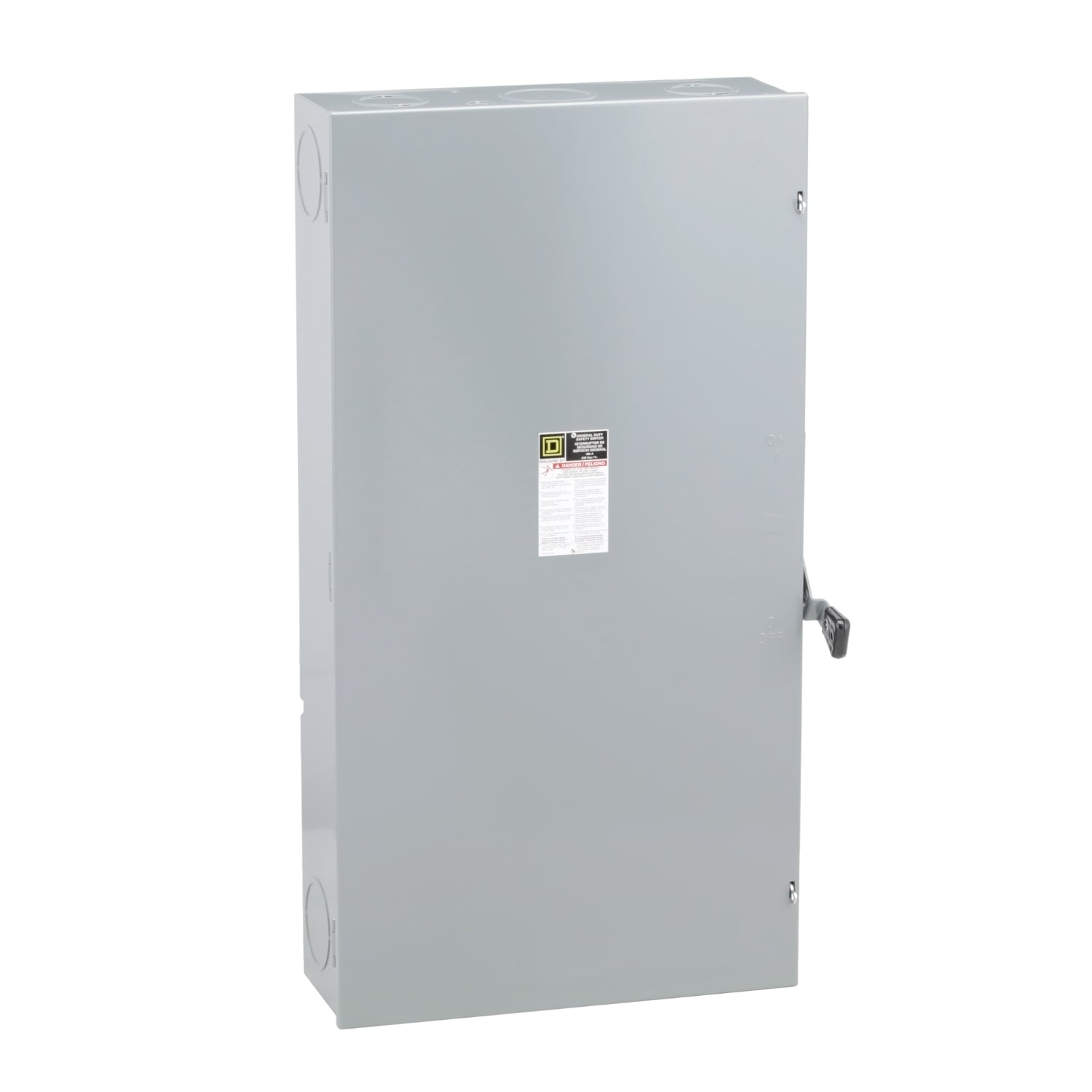 D325N E3 Series Enclosed Fusible General Duty Safety Switch, 240 V AC, 400 A, 125 hp, 3PST Contact, 3 Poles