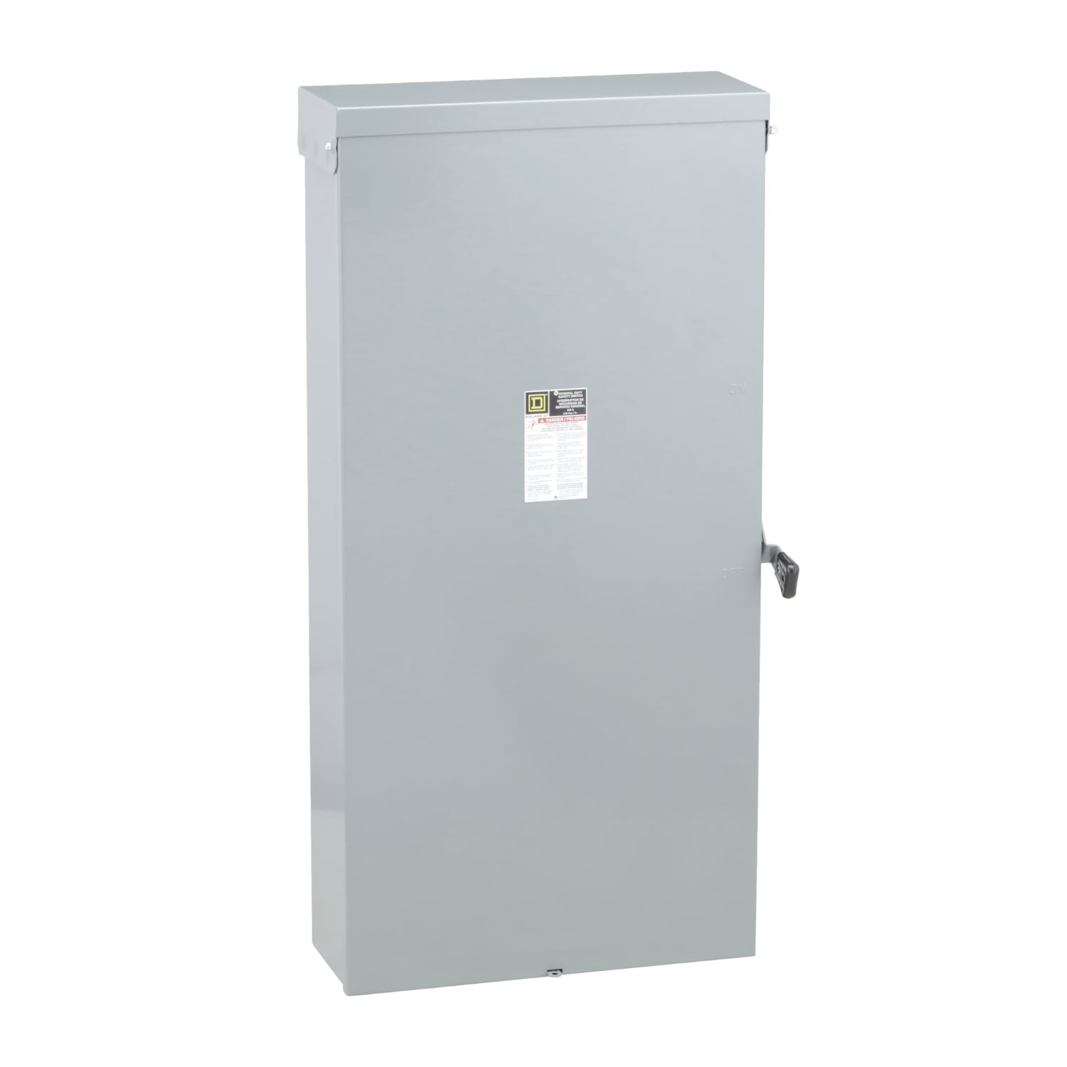 D326NR E1 Series Fusible General Duty Iceproof Rainproof Sleetproof Safety Switch With Factory Installed Neutral, 240 V AC, 600 A, 75 to 150 hp, 3PST Contact, 3 Poles