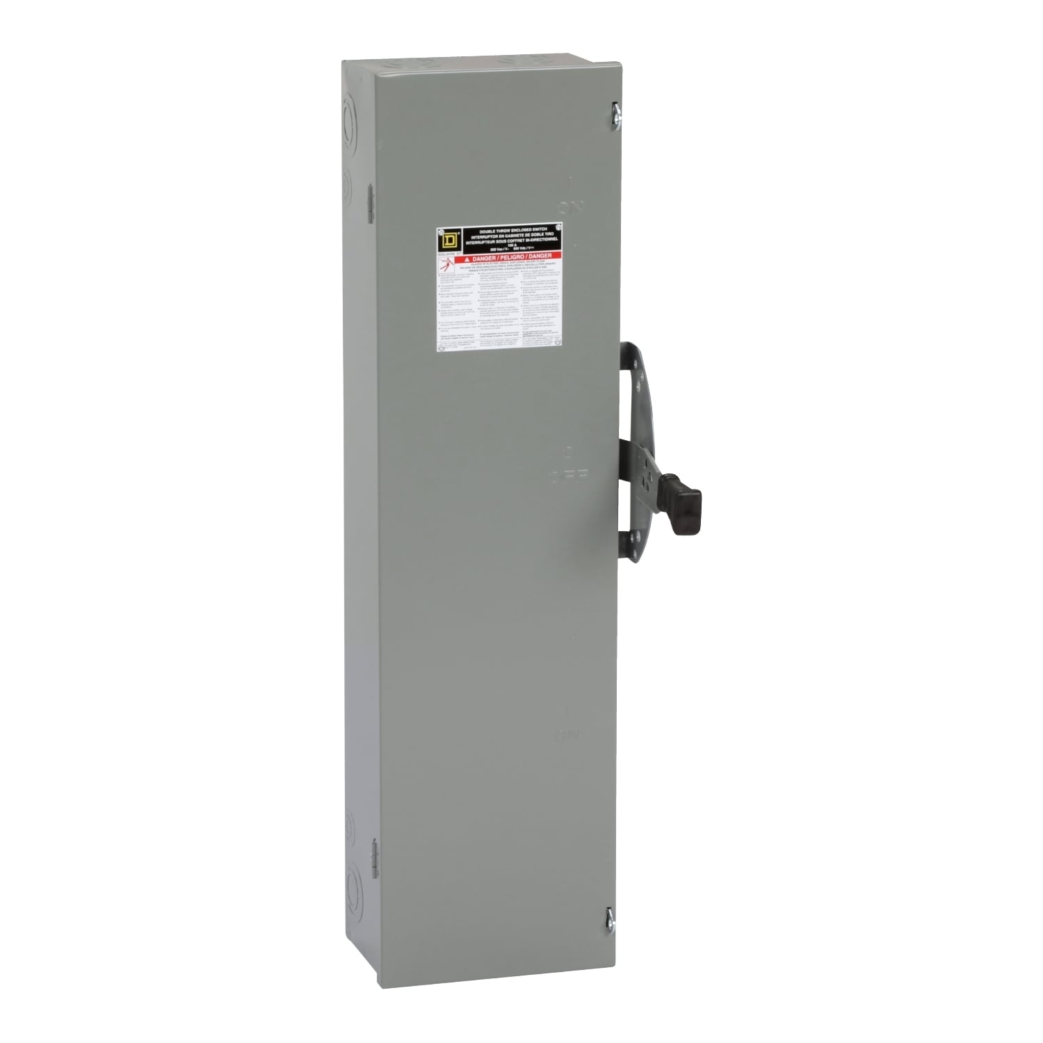 DT363 F5 Fusible General Purpose Safety Switch, 600 V AC/DC, 100 A, 15 hp, 20 hp, 30 hp, 3 Form C 3PDT Contact, 3 Poles