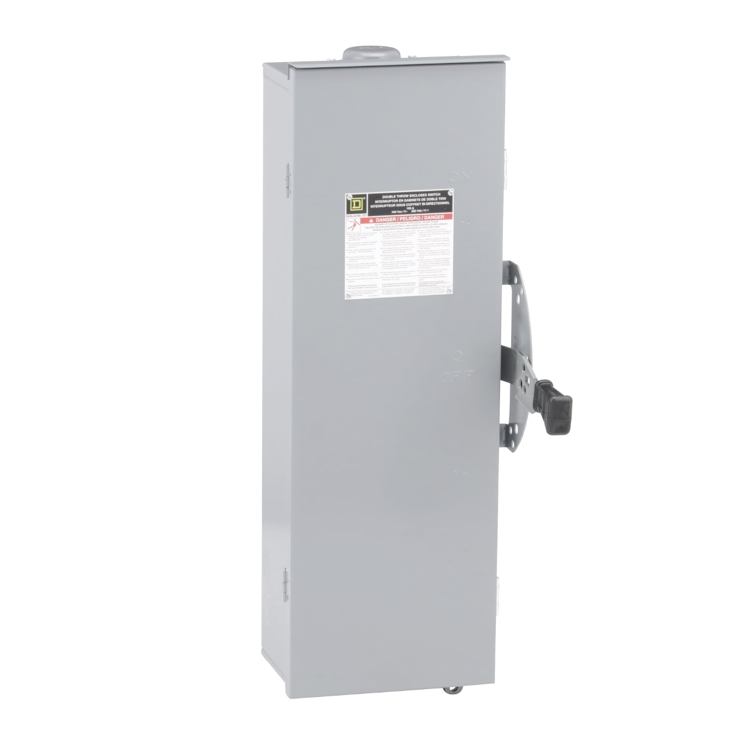 DTU323RB F5 Series Non-Fusible Iceproof Rainproof Sleetproof Safety Switch With Bolt-On Provision, 240 V AC/250 V DC, 100 A, 15 hp, 20 hp, 30 hp, 3 Form C 3PDT Contact, 3 Poles